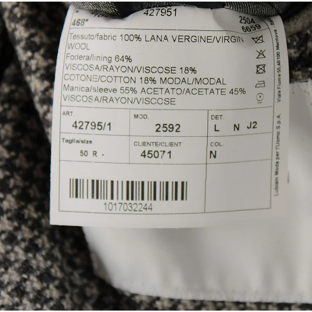 Luigi Bianchi Sartoria NWT Wool Sport Coat / Jacket Size 50R (40R US) In Beige